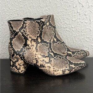 Snakeskin Ankle Boots